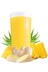 Pineapple juice & ginger